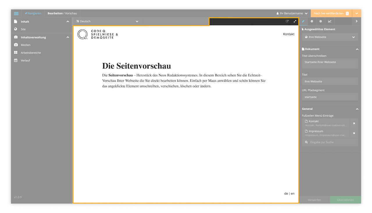 Seitenvorschau